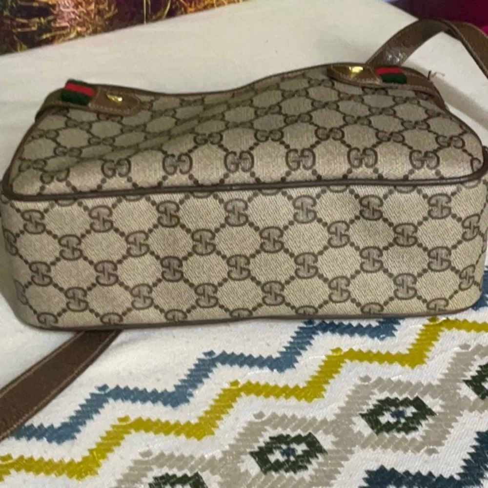 Gucci vintage GG Supreme Web Sherry Line Shoulder Bag - Picture 11 of 16